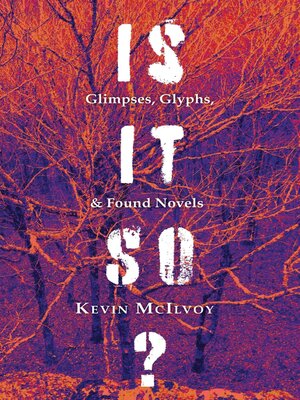 cover image of Is It So? Glimpses, Glyphs, & Found Novels